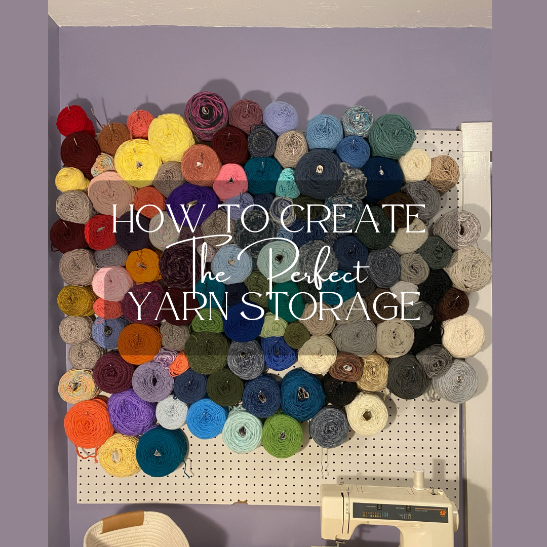 Is your yarn hidden away? Try Pegboard Yarn Storage!